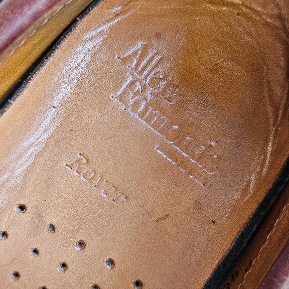 Allan Edmonds Men Shoes/Laceup Brown Leather Shoe Made in USA Size 10.5B main image 10